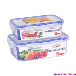 Bộ hộp đựng thực phẩm 4 khóa (MS: 2241)