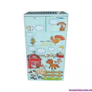 Tủ nhựa Pucca 5 tầng 6 ngăn kéo - Chip chip